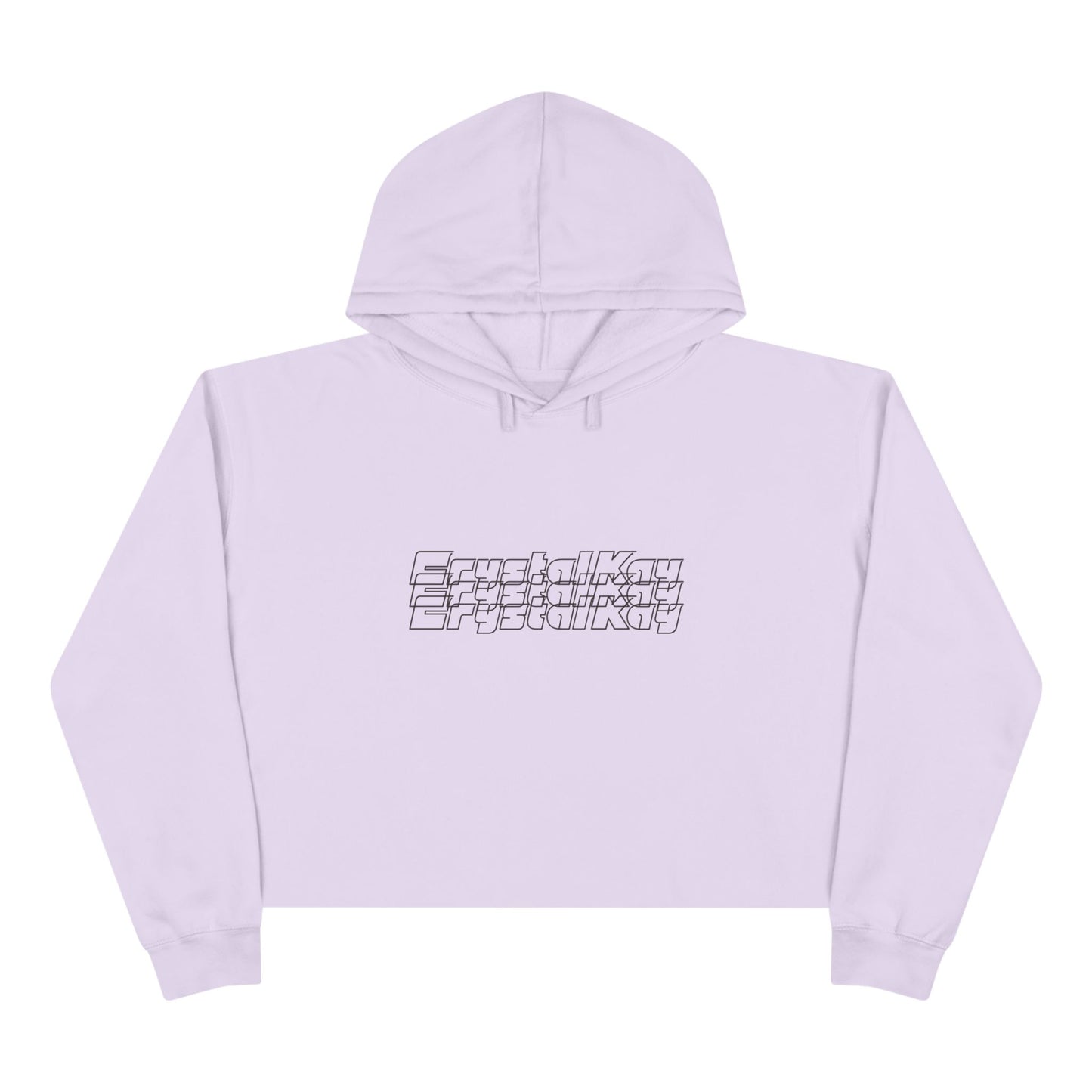 CK Logo Crop Hoodie