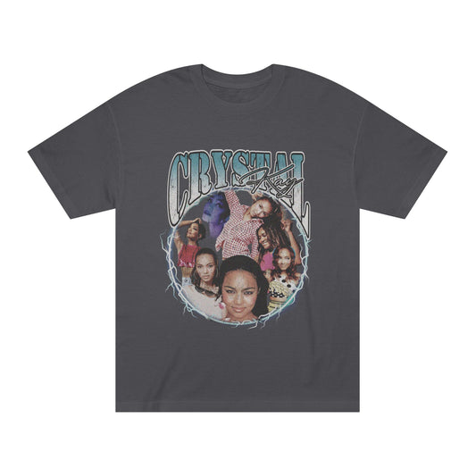 Crystal Kay Grey Vintage Short Sleeve Tee